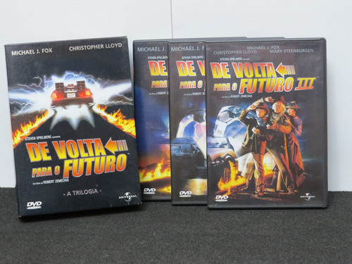 Box Dvd Trilogia Filmes De Volta Para O Futuro 3 Dvd's