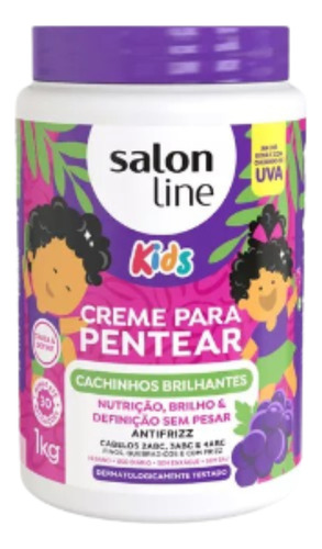 Creme Para Pentear Cachinhos Brilhante Kids 1l Salon Line