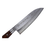 Cuchillo De Cocina Japonés Santoku De Acero De Damasco 7