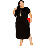 Vestido Longo Plus Size Tamanho Grande Promoção Oferta Verão