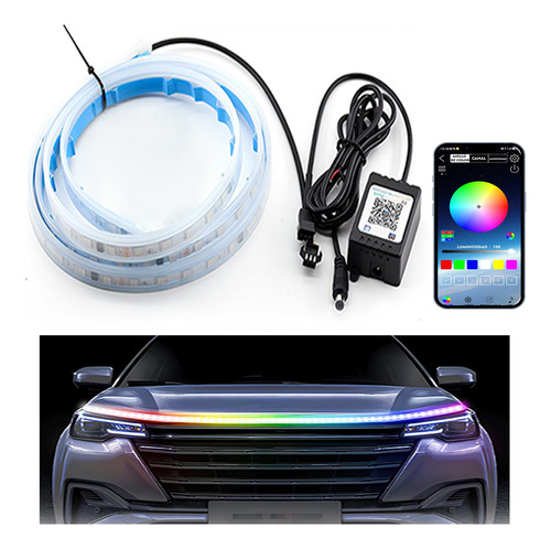 1.8m Tira De Luces Led De Circulación Diurna Para Coche Rgb