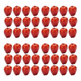 48 Piezas De Manzanas Artificiales Rojas Deliciosas Para Coc