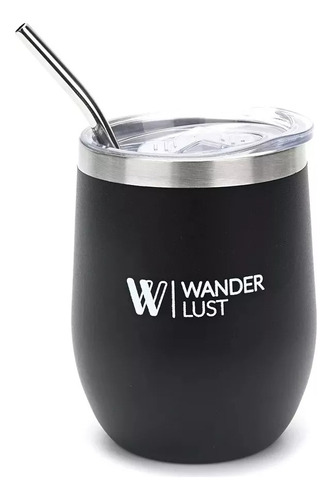 Mate Vaso Térmico Con Bombilla Y Tapa Wanderlust 360ml Mca