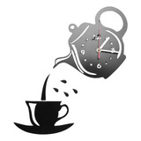 Reloj De Pared Decorativo 3d Para Tazas De Café, De Acrílico