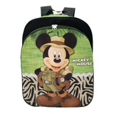 Mochila Infantil Escolar Mickey Mouse Safari Costas Tam G