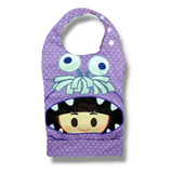 Babero Antifluido Con Diseño De Moster Inc. - Boo