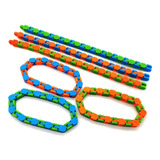 Wacky Track Fidget  Snap And Click Serpiente Juguete X1