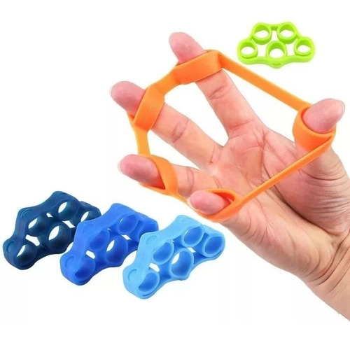 Kit 3 Elástico Extensor Dedos Exercício Yoga Recuperação