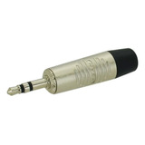 Plug Conector P2 Stereo Gold Rean By Neutrik Rtp3c Premium
