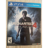 Uncharted 4 Ps4 A Thief's End Playstation 4 Juegos Baratos