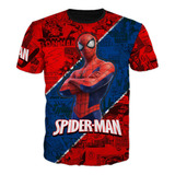 Camisetas De Hombre Araña Spiderman Adultos Y Niños