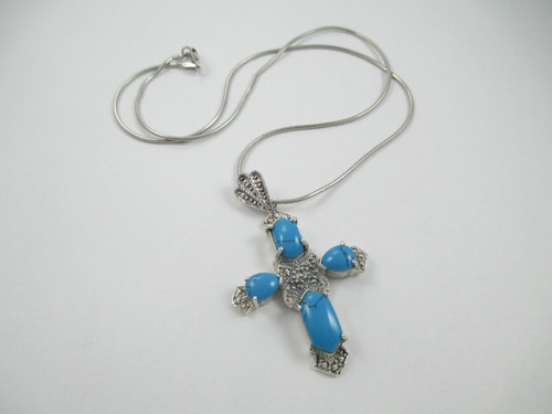 Maravilhoso Colar Crucifixo - Prata  925 - 14.6 Gr - 45 Cm