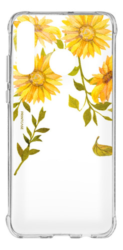 Funda Para Huawei P30 Personalizada Flores Amarillas