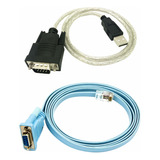 Cable Serial De Red Network Rj45 A Db9 Y Rs232 A Usb