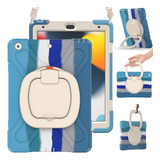 Funda iPad Braecn 10.2 9a/8a/7a Gen Soporte/azul Colorido