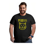 Polera Gato Purrvana Banda Rock Tallas Grandes 2xl 3xl 4xl