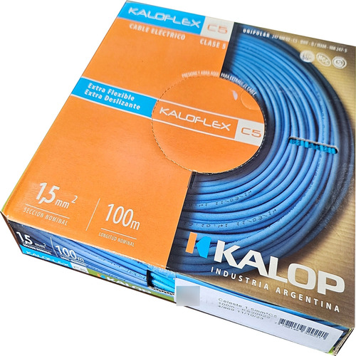 Cable Unipolar Kalop Kaloflex C5 1.50 Mm2
