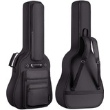 Funda Para Guitarra Acustica Doble Hombrera 6 Bolsillos