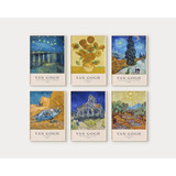 Cuadros,  Van Gogh Minimalistas Set X 6