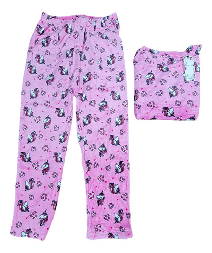 Pijama Conjunto 2 Piezas Plush Importado Calentito Suave