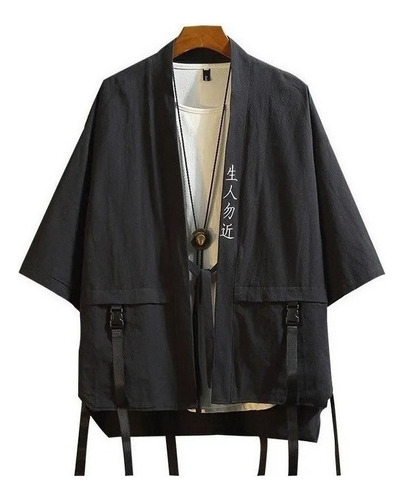 Chaqueta Kimono Bordada Japonesa Para Hombre