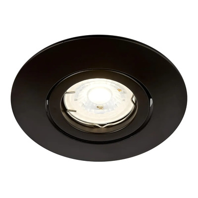 Lampara Empotrable Techo Dirigible Mr16 Negro Gu5.3 Yd-360\u002Fn | Meses sin interés