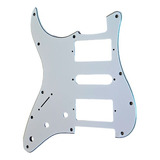 Pickguard Cool Parts Pst01hsh Wh Strato 3capa Blanco Zurdo