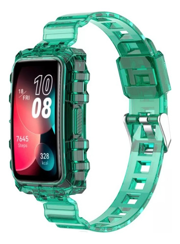 Correa Case Sport Neón Para Huawei Band 9 / 8 / 7 + Mica Tpu