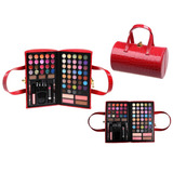 Set Maletin De Maquillaje Makeup Rojo Diseño Cartera