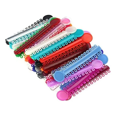 10 Bastones Ligas Bandeja De Ortodoncia Color Rojo | Envío gratis