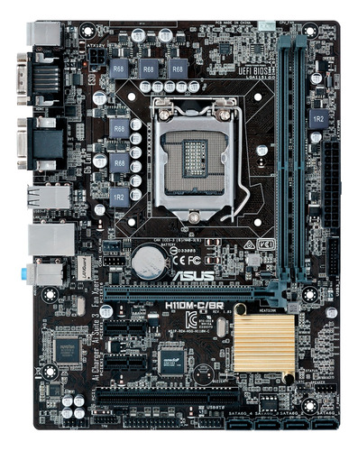 Placa Mãe Asus H110m - C/br + Intel I5 6400