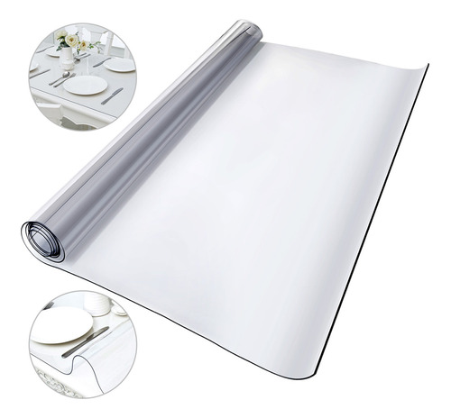 Vevor Mantel Transparente Protector De Mesa Pvc 280 X 117 Cm