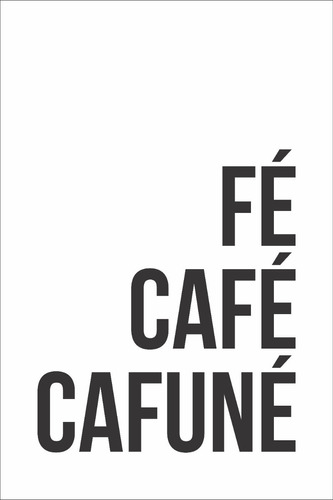 Imã Plaquinha Geladeira Frase Fé Café Cozinha Decoração