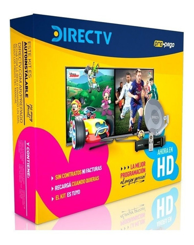 Antena Direct Tv Kit Prepago 46 Cm Auto Instalable Completo