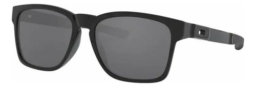 Anteojos De Sol Oakley Catalyst Extra Extra Large Con Marco De O Matter Color Polished Black, Lente Black De Plutonite Iridium, Varilla Polished Black De O Matter - Oo9272