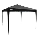 Tenda Gazebo Dobrável 3m X 3m Em Poliéster Diversas Cores Cor Preto