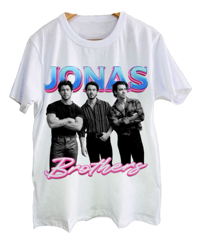 Remeras Estampadas Dtg Full Hd Jonas Celeste Y Rosa Blanco