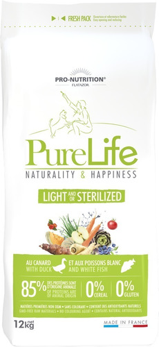 Pure Life Flatazor Adulto Light/esterilizado 12 Kg 