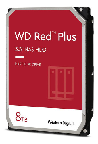 Hdd Western Digital Red Plus 8tb 5640rpm Sata Super Precio