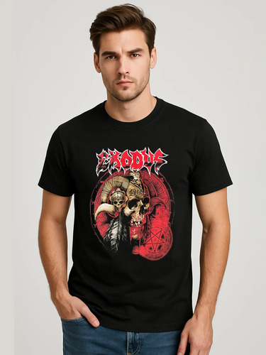 Camiseta Barata Para Hombre Camisa Casual Para Hombre Exodus