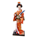Geisha Japonesa Kimono Doll Folk Kimono Doll Oriental Doll