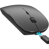 Yomym Ratón Inalámbrico Bluetooth, 2.4ghz Mouse Óptico Inalá
