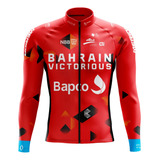 Jersey Ciclismo Ruta Mtb Bahrain2022 Manga Larga