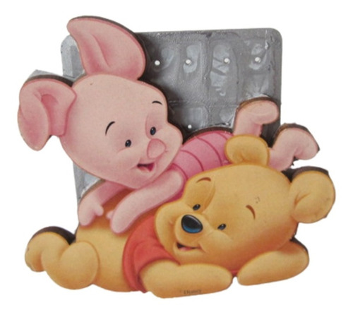 $ Porta Retrato Disney Winnie The Pooh Piglet Carton Vintage