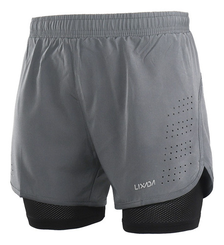 Lixada - Running Shorts 2 En 1 For Man, Se