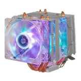 Cooler Fan Duplo Gamer 6 Leds Argb Pra Cpu Universal Intel