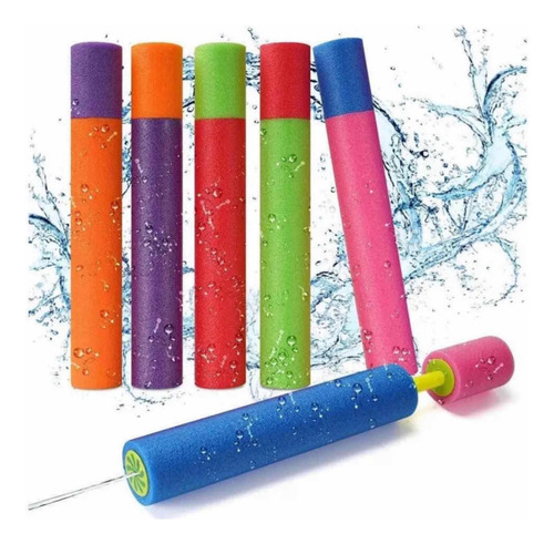 Pack De 6 Lanza Agua 25 Cm Para Piscina Y Playa