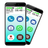 Smartphone Do Idoso 16gb Capa Película Envio 24h
