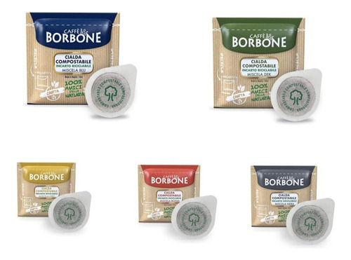 Caffe Borbone Espresso Sabores Mixtos 50 Capsulas Ese