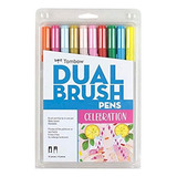 Tombow Pen Celebration Rotuladores De Doble Pincel, Paquete 